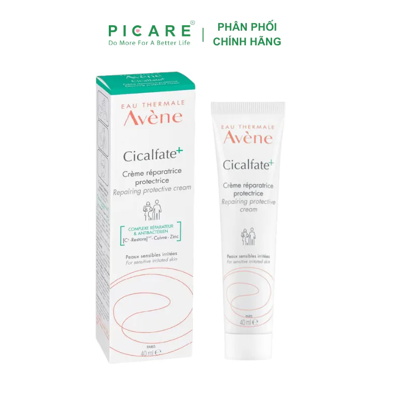 Kem phục hồi da lành sẹo giảm nhiễm khuẩn Avene Cicalfate+ Cream 40ml