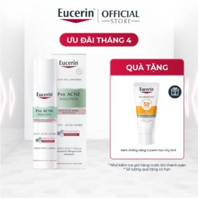 Tinh chất giảm thâm & dưỡng sáng cho da mụn Eucerin Pro Acne Triple Effect Serum 40ml