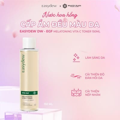 NƯỚC HOA HỒNG - NƯỚC CÂN BẰNG DA EASYDEW DW-EGF MELATONING VITA C TONER 150ML