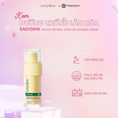 KEM DƯỠNG CẢI THIỆN NẾP NHĂN VÀ LÀM SÁNG DA EASYDEW DW-EGF Retinol 0.03% MELATONING CREAM 30ml