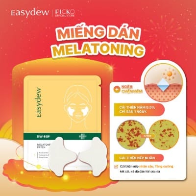 Miếng Dán Tinh Chất Làm Sáng Và Làm Mịn Nếp Nhăn Easydew DW-EGF MELATONING PATCHES - 5g*4ea
