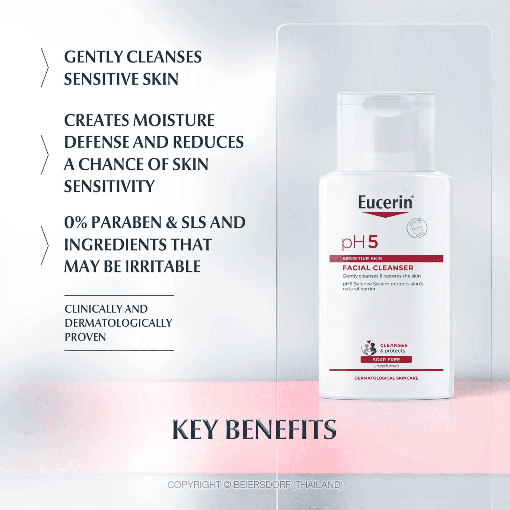 Làm sạch dịu nhẹ, bảo vệ làn da nhạy cảm cùng Sữa rửa mặt Eucerin pH5 Facial Cleanser Sensitive Skin! 3 image 19