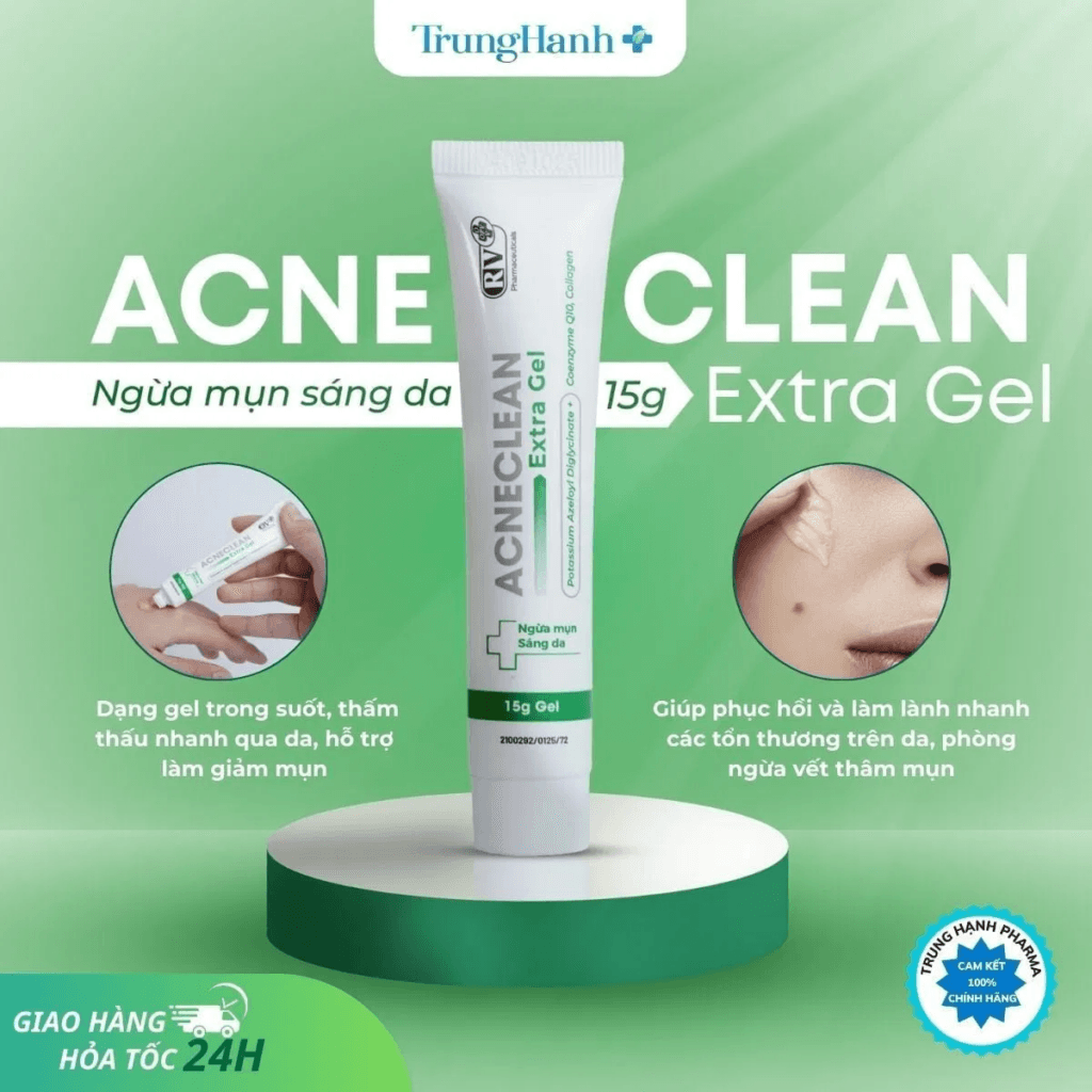 Acne Clean Extra Gel 15g - Tạm Biệt Mụn, Đón Làn Da Sáng Mịn! 3 image 2