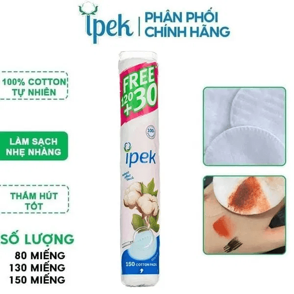 Bông Tẩy Trang Ipek Cotton Pads 80 Miếng – Bí Quyết Cho Làn Da Sạch Khỏe Tự Nhiên! 7 Bông Tẩy Trang Ipek Cotton Pads 80 Miếng – Bí Quyết Cho Làn Da Sạch Khỏe Tự Nhiên!