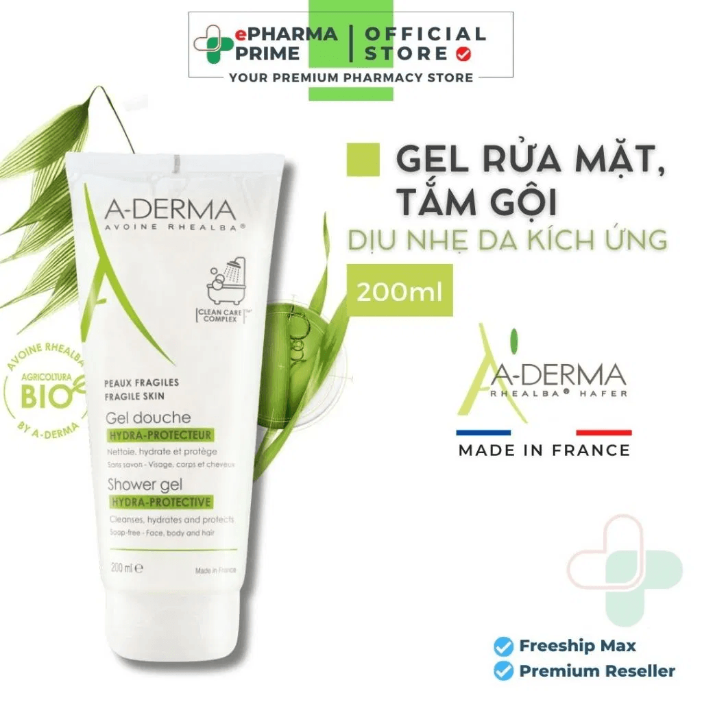 A-Derma Hydra-Protective Shower Gel – Giải Pháp Làm Sạch 3 Trong 1 Dịu Nhẹ Cho Cả Gia Đình! 9 image 45