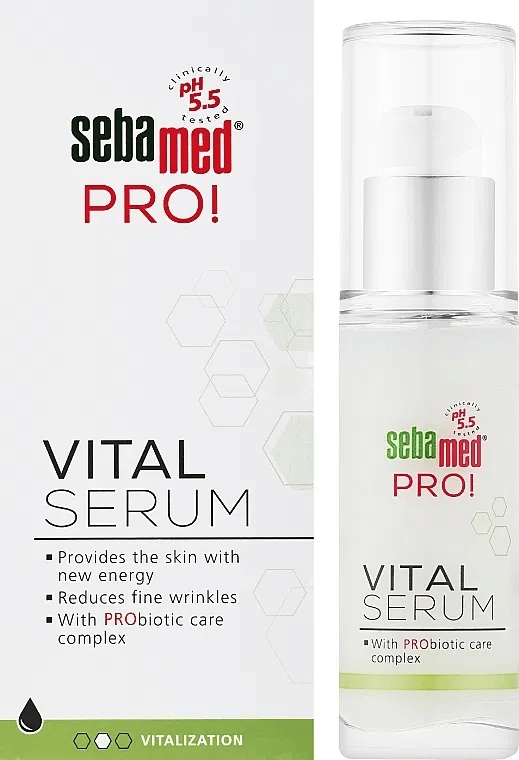 **TINH CHẤT GIẢM NẾP NHĂN LÀM MỊN DA SEBAMED PRO! VITAL SERUM 30ML** 4 image 73