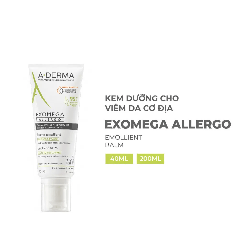 GIẢI CỨU LÀN DA SIÊU NHẠY CẢM VỚI A-DERMA EXOMEGA ALLERGO EMOLLIENT BALM 3 image 92